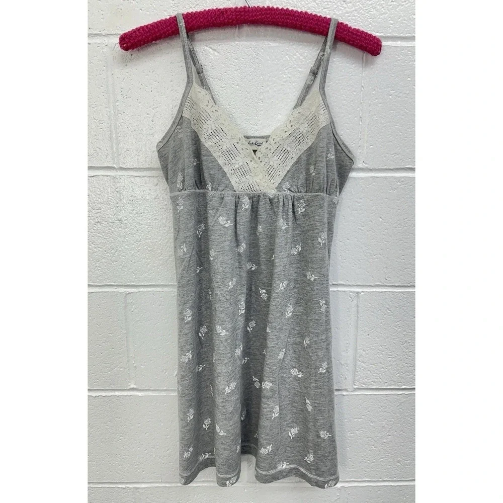 Lucky Brand Soft Cotton Gray Nightgown Sleep Dress‎ / Women's Small